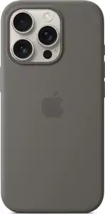 Apple iPhone 16 Pro Silicone Case with MagSafe stone gray