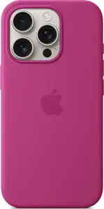Apple iPhone 16 Pro Silicone Case with MagSafe fuchsia