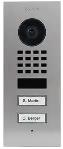 IP video portafon DoorBird D1102V V2A nehrđajući čelik, 2 pozivne tipke, ugradbeni