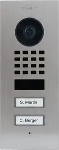 IP video portafon DoorBird D1102V V4A nehrđajući čelik, 2 pozivne tipke, ugradbeni