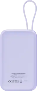CANYON power bank OnPower 101 built-in cable 10000 mAh PD22.5W Purple