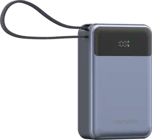 CANYON power bank OnPower 600 built-in cable 20000 mAh PD65W Dark Grey
