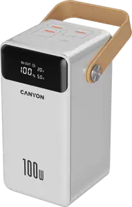 CANYON power bank OnPower 610 metal 60000 mAh PD100W White