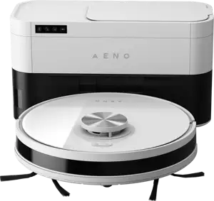 Robot Cleaner w/Dust Collector, white, 2in1 and dust tank, 4000pa, 3200mAh battery