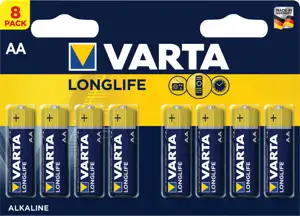 Batterie AA (LR6) 1.5V *Varta* Longlife - 8-Pack