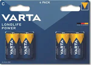 Batterie C (LR14) 1.5V *Varta* Longlife - 4-Pack