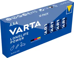 Batterie AAA (LR03) 1.5V *Varta* LongLife - 10-Pack