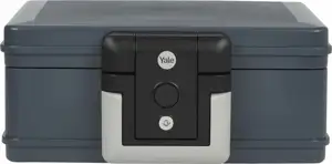 Yale YFC/154/KB1 Fire Resistant Safety Box 5 l Plastic Grey
