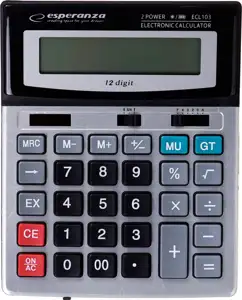 Esperanza ECL103 calculator Desktop Basic Black, Grey