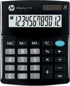 HP Calculator office HP OC 112/INT BX, 12-digit display, 125x101x33mm, black