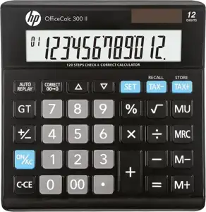 HP Calculator office HP-OC 300 II/INT BX, 12-digit display, 158x151x29mm, black