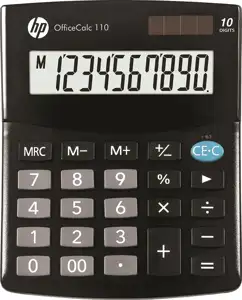 HP Calculator office HP OC 110/INT BX, 10-digit display, 125x101x33mm, black