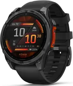 Pametni sat Garmin Fenix 8 47mm AMOLED Slate Gray s crnim remenom, 010-02904-00