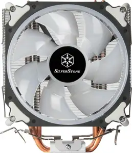 SilverStone SST-AR12-RGB Argon CPU Cooler, 4 Direct Contact Heatpipes, 120mm PWM RGB Fan, Intel/AMD