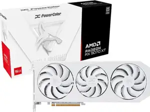 Grafička kartica PowerColor Radeon RX 9070 XT 16GB Hellhound Spectral White OC GDDR6 3Fan