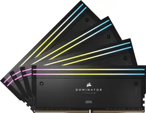 CORSAIR RAM Dominator Titanium RGB - 64 GB (4 x 16 GB Kit) - DDR5 6000 DIMM CL36