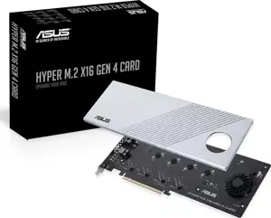 ASUS HYPER M.2 X16 GEN 4 CARD - interface adapter - M.2 Card - PCIe 4.0 x16