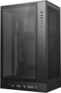 Case DeepCool CH270 DIGITAL, Micro-ATX, LCD, Tempered glass, Black