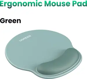 Ugreen ergonomic mouse pad with wrist rest - green