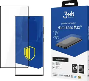 3mk HardGlass Max Black do Samsung Galaxy S24 Ultra