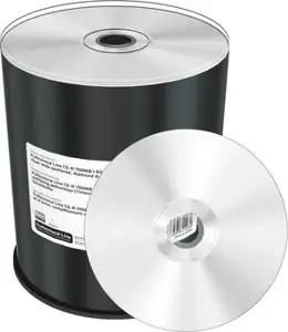 MediaRange CD-R 700MB 100pcs vollflächig bedruckbar silber