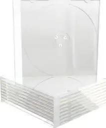 CD Slimcase for 1 disc, 5.2mm, frosted/transparent tray