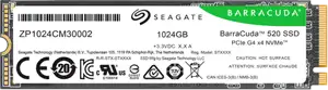 SSD SEAGATE BarraCuda 520 1.024TB M.2 2280-S2 PCIe Gen4 x4 NVMe 1.4, Read/Write: 5000/3200 MBps, TBW 250
