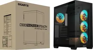 Gigabyte C500 Panoramic Stealth Ice USB-C USB 3.2 GEN2 ATX ARGB Lighted housing, black