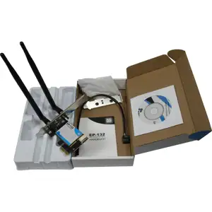 Inter-Tech Wi-Fi 5 PCIe Adapter EP-132 Antenne,Bluetooth 4.2