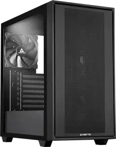 Chieftec Midi Tower GS-03B-BLK-OP, Schwarz Black