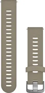 Garmin Schnellwechsel-Armband 20mm Silikon Sandstein/Silber