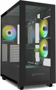 Kućište Rebel C60 RGB, Black, Tempered Glass