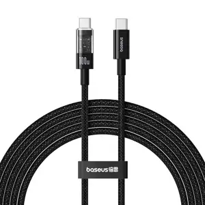 Baseus Gem USB C to USB C fast charging cable 2 m 100 W Black