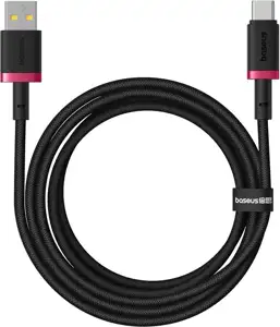 Baseus Dura USB Type A to Type C 60 W fast charging cable 2 m Black, Red