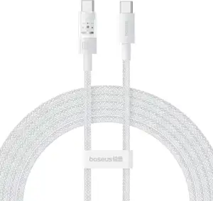 Baseus Gem USB C to USB C fast charging cable 2 m 100 W White
