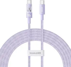 Baseus Gem USB C to USB C fast charging cable 2 m 100 W Purple
