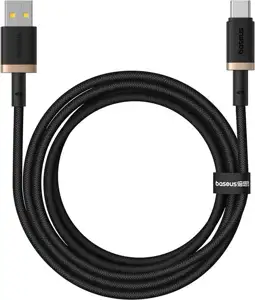 Baseus Dura USB Type A to Type C 60 W fast charging cable 2 m Black, Gold