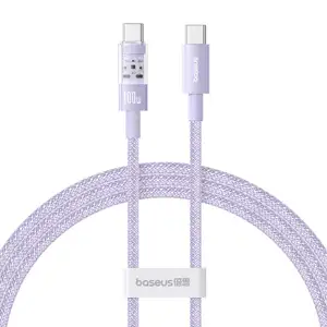 Baseus Gem USB C to USB C fast charging cable 1 m 100 W Purple