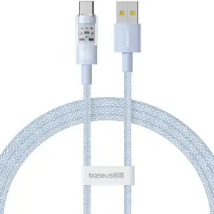 Baseus Gem USB A to USB C fast charging cable 1 m 100 W Blue