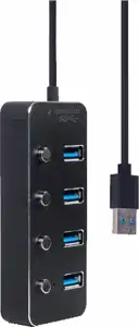 GEMBIRD Hub z przełącznikami USB 3.1 - 4 x USB 3.1