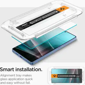 Spigen Glass tR EZ Fit HD 2 Pack, transparency - Samsung Galaxy S25 Ultra (AGL09082)