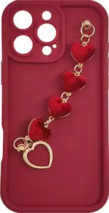 MM TPU IPHONE 16 PRO MAX SILICONE CANDY WRIST STRAP R Heart