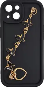 MM TPU IPHONE 15 - SILICONE CANDY WRIST STRAP Bl Butterfly