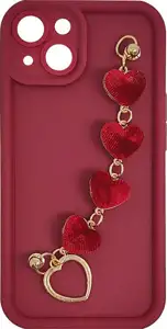 MM TPU IPHONE 14 - SILICONE CANDY WRIST STRAP R Heart