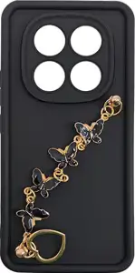 MM TPU XIAOMI REDMI NOTE 14 PRO-- 5G/POCO X7 SILICONE CANDY WRISTSTRAP Bl BATER