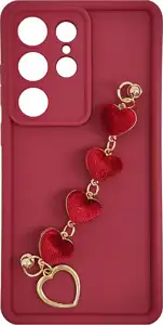MM TPU SAM GALAXY S25 ULTRA - SILICONE CANDY WRIST STRAP R Heart