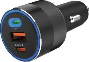 Sadberg car charger 3in1 130W USB-C PowerDelivery