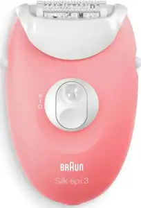Epilator Braun Silk-épil 3-176, roza/bijeli
