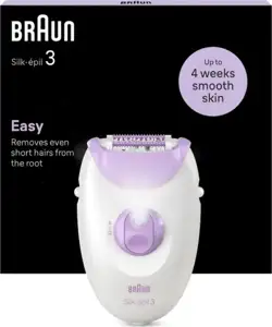 Epilator Braun Silk-épil 3-000, bijelo-lila
