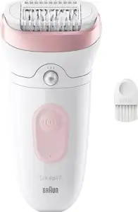 Epilator Braun Silk-épil 7-000, bijelo/roza